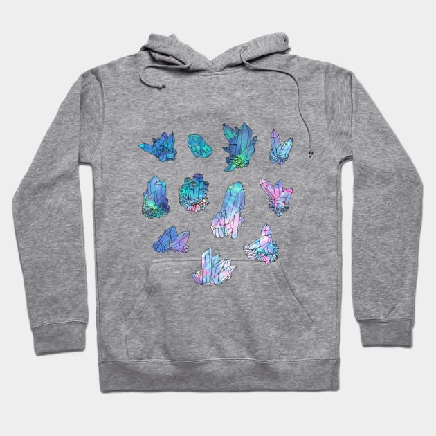 Rainbow Galaxy Crystals Hoodie by Chocolona